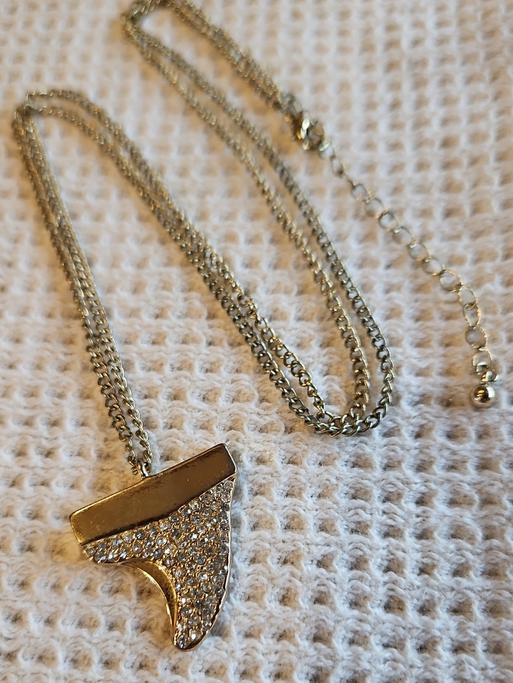 Shark Tooth Gold Plated Necklace